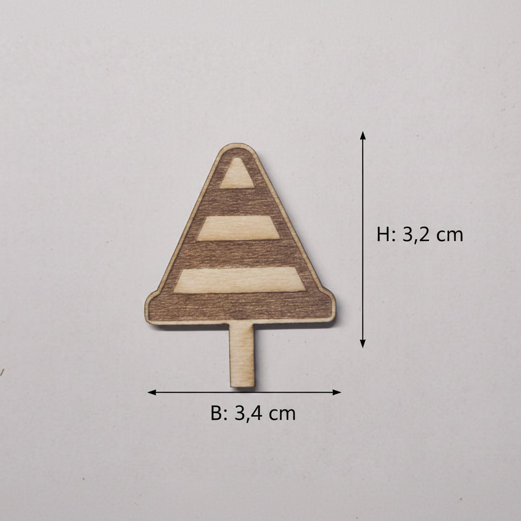 Dekoelemente aus 2 mm Holz im Laserschnitt Verschiedenes Stil für Geburtstagsteller und kreative Dekoteller.