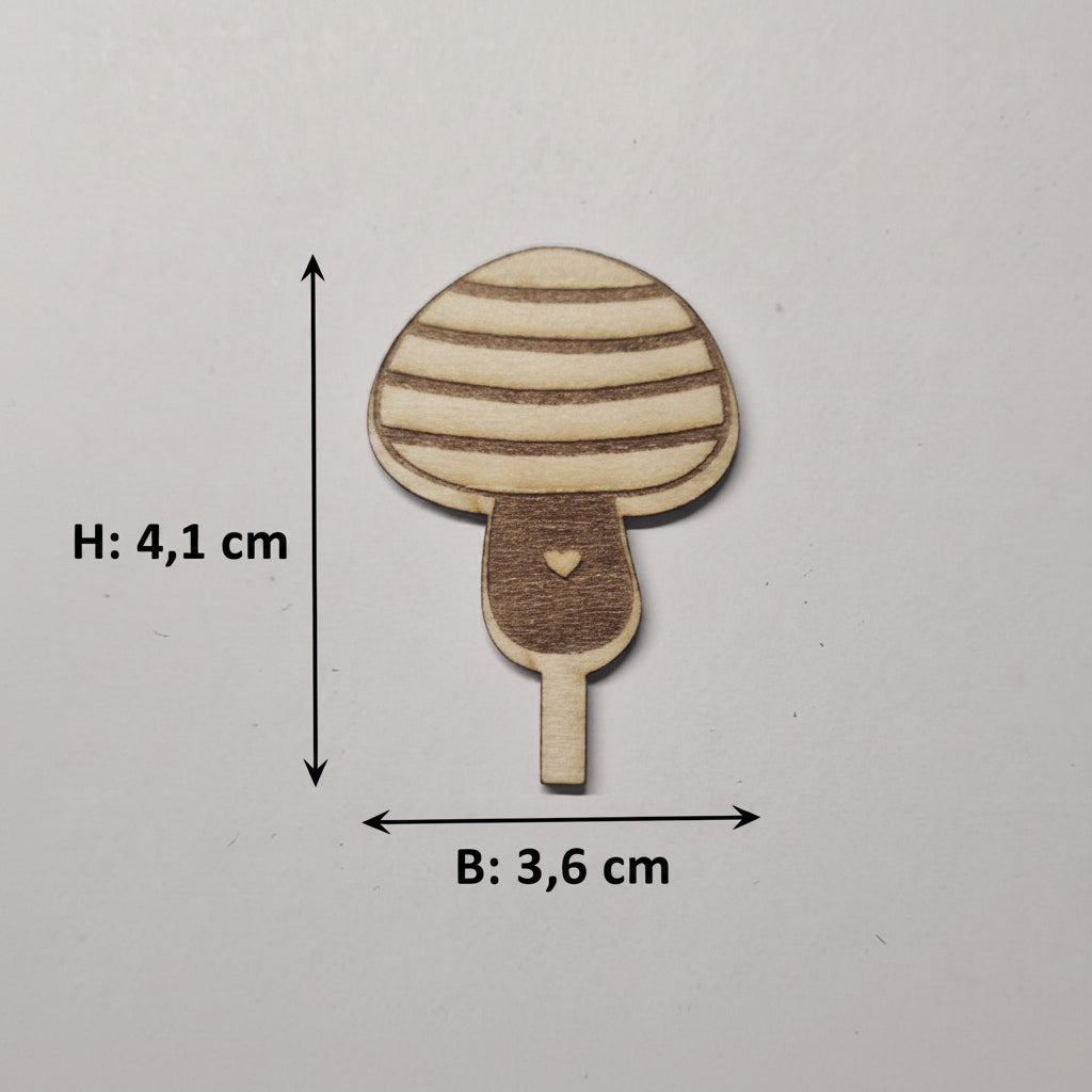 Verschiedene Laserschnitt Motive aus 2 mm Holz als Bastelzubehör für Geburtstagsteller, Dekoteller und DIY Dekoideen.