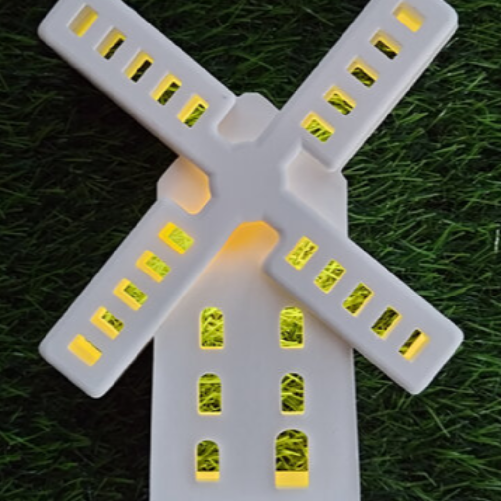 Detailansicht der Silikonform Windmühle Flügel für kreative Gießprojekte aus Raysin, Beton, Gips und Keramikpulver